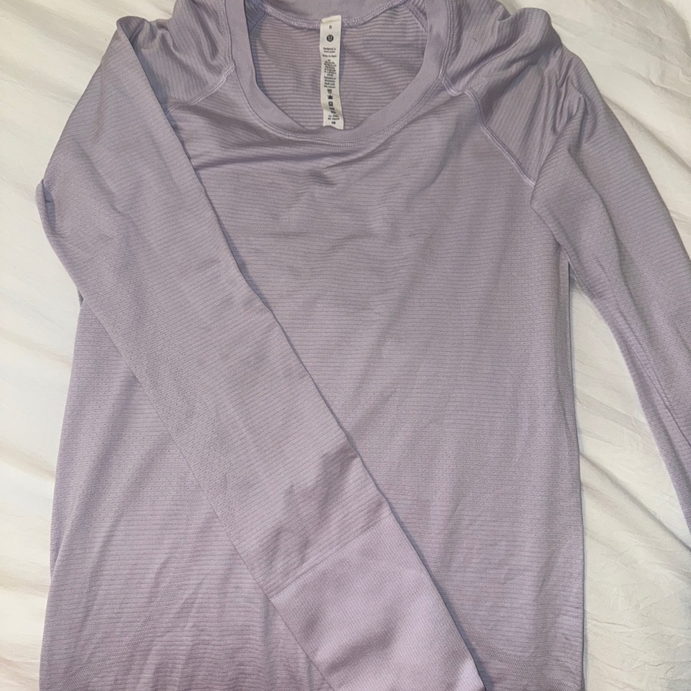 Lululemon Swiftly lavender Long Sleeve top